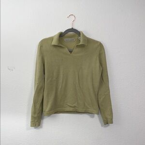 Valerie Stevens Women's Green Cashmere Sweater